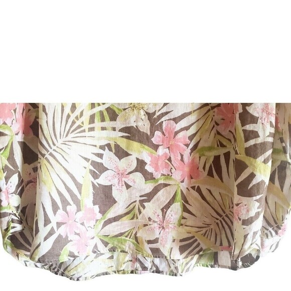 J. Jill Love Linen Floral Top MP Womens Lagenlook Tunic Button Up Simple Casual - Picture 6 of 12